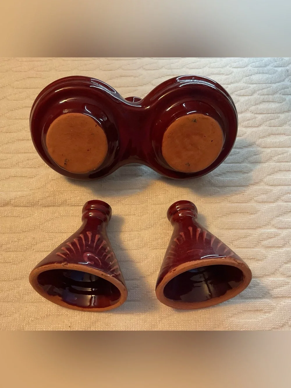 Moroccan Spice Holder Mini Tagine Ceramic Salt And Pepper Shakers Container Set